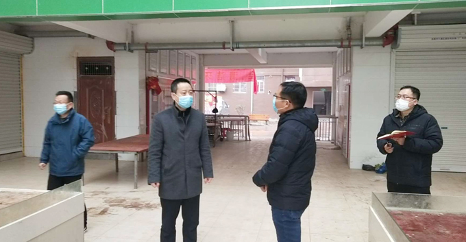 1月27日,市委常委,县委书记胡春华到堰口镇实地督导检查新型冠状