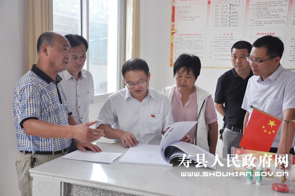 市美丽乡村建设督查组到寿县督查工作