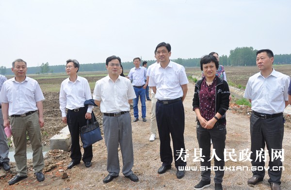 省居民迁建检查组到寿县检查工作