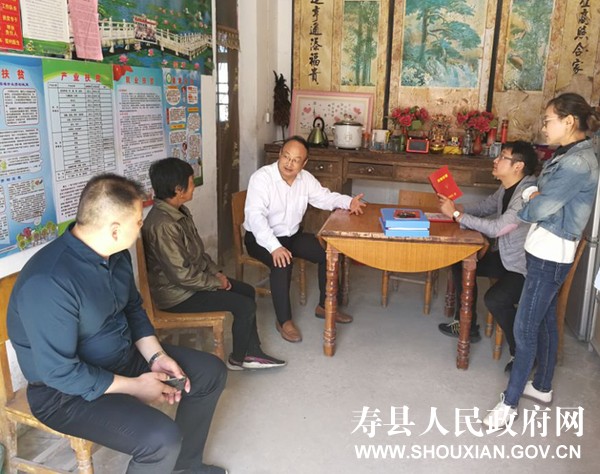 韩涛到安丰镇督查指导脱贫攻坚和秸秆禁烧工作_寿县