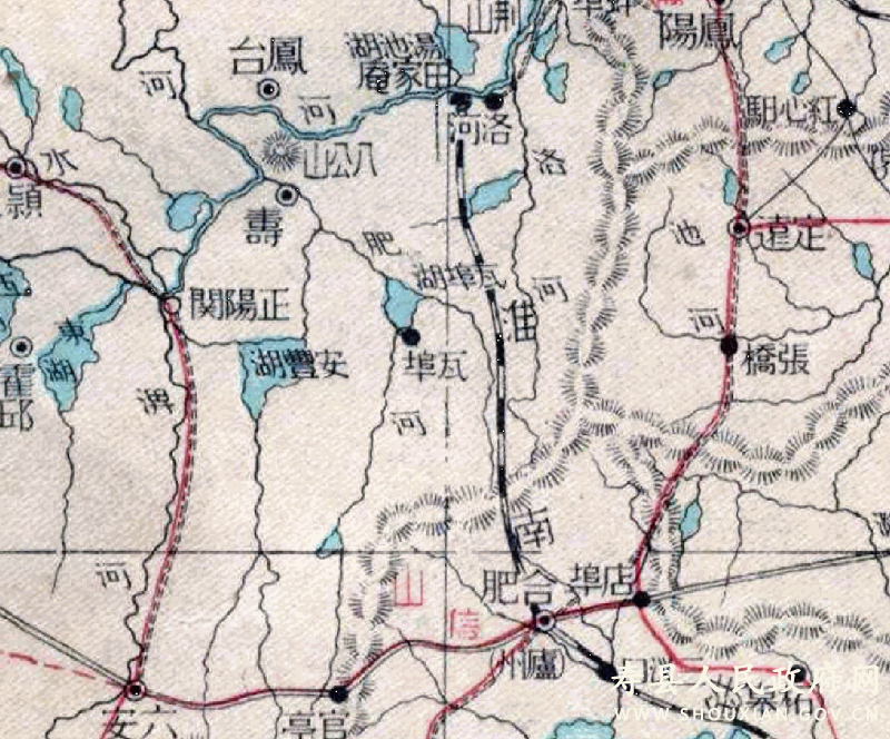 瓦埠湖地图图片
