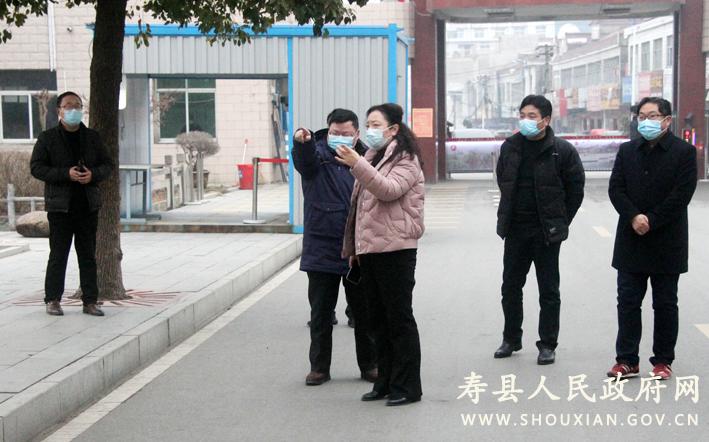 孙奇志到安丰高中检查指导工作