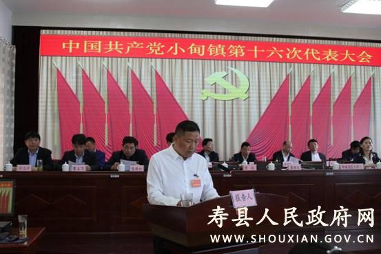中共小甸镇第十六次党代会召开_寿县人民政府