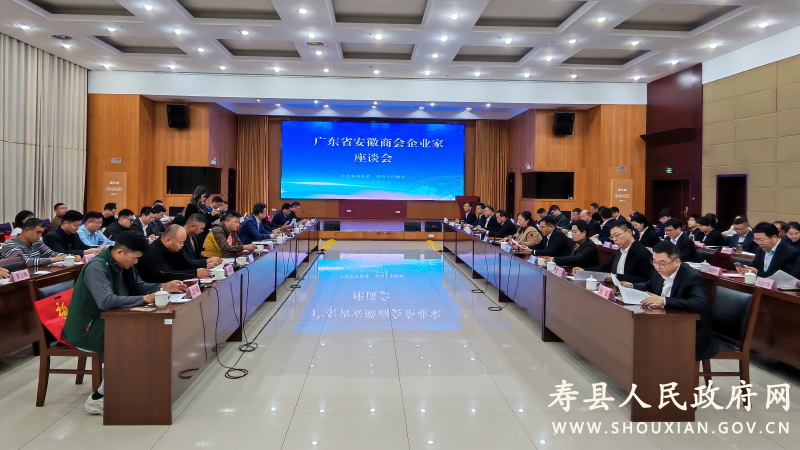 孙奇志会见广东省安徽商会企业家一行