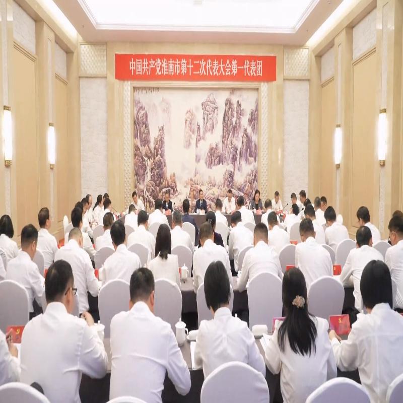朱艾勇在参加寿县代表团讨论